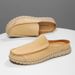 New Arrival Casual Man Moccasins Fashion Designer Muller Shoes Loafe For Men Comfortable Slip-on Half Drag Lazy_vogvips.com