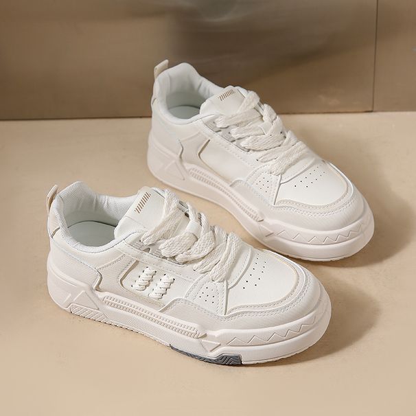 thick-soled White Shoes Women's Versatile Casual Shoes Women's Tide Student Board Shoes Women_vogvips.com