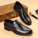 Euro Step 2025 New Autumn Casual Loafers Top Layer Cowhide Business Leather Slip-On High-End British Style Men's Shoes_vogvips.com
