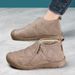 Women's Autumn Cotton Thickened Fleece Cold-Proof Warm Winter Middle-Aged Elderly Mom Shoes Slip-On Snow Boots_vogvips.com