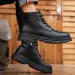 Casual Shoes Fashion Mens Ankle Boots Outdoor Leather Luxury Brand Men Non Slip High Top Male Work Motorcycle Boot_vogvips.com