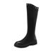 Ins Super Slimming~ Thick Sole Rivet Over-the-Knee Long For Women With Chunky Heel Back Zipper, Autumn And Winter Style_vogvips.com