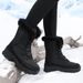 High Top Anti Slip And Fleece Women's Boots, High Boots, Women's Snow Boots, Fashionable And Warm Boots_vogvips.com