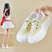 Little White Shoes Female Student Mesh Breathable Heightening Shoes Casual Shoes Board Shoes_vogvips.com