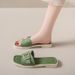 Fashion Slippers For Women Summer Outdoor Non-Slip Beach Shoes New Square Buckle Flat Casual Sandals Wholesale_vogvips.com