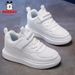 Bobdog Kids Spring And Autumn Students White Shoes_vogvips.com