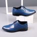 Summer men's leather shoes men's carved business formal wear British style plus size Brogue leather shoes hollow perforated men's shoes_vogvips.com