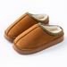 Women's Shoes Cotton Slippers For Men And Women Winter Thick Soled Plush Cotton Slippers New Winter Plus Velvet Couple Home Cotton Slippers_vogvips.com