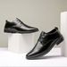 Spring And Autumn Formal Business British Style Leather Lightweight Thin Pointed Toe Men's Breathable Versatile Soft_vogvips.com