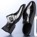 Euro Step Business Casual British Brogue Carved Formal Leather Men's Large Size Wedding Shoes Soft Sole_vogvips.com