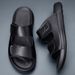 Fashion Men's Slippers Casual Leather Sandals Comfortable Beach Slides Lightweight Summer Flip Flops Man Outdoor Daily_vogvips.com