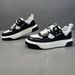 Spring Top Layer Cowhide Panda Color Blocked Dad Men's Breathable Thick Soled Sports And Leisure Shoes Men_vogvips.com