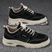 Men's Summer Breathable New Trend Versatile Casual Board Shoes Men's Low Cut Workwear Leather Martin Boots_vogvips.com