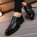 Euro Step Summer Korean Hair Stylist Leather For Men, British Style Height-Increasing Casual Shoes, Brogue Versatile Breathable_vogvips.com