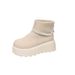 Petite Platform Thick-Soled Short 2025 Autumn Winter New Fashion Versatile Lace Slimming Height-Increasing Martin Boots_vogvips.com