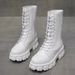 2024 Autumn Winter New Mid-Calf Motorcycle British Style Thick Sole IS Martin Short Women's Trendy Internet Celebrity_vogvips.com
