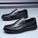 Spring Summer New Shoes With Soles Soft Surfaces, Breathable And Comfortable Casual Men's Genuine Leather Bean Shoes,_vogvips.com