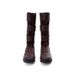 Women Boxing Boots SGIRL TWTW Fashion High Tube Boxing For Women Comfortable Slim Quick Trekking With Velcro Stylish Long Boots_vogvips.com