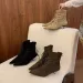 Stylish Pointed Toe Suede Front LaceUp AntiSlip WearResistant Slim Heel Shorthole 251015_vogvips.com