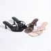 Women's Summer Fashion Square Toe High Heel Sandals - Sexy Strappy Open Toe Slides For Evening & Travel (Black, Pink, Brown)_vogvips.com