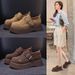 Birkenstocks Women's Korean Version Of Thick-soled Heightening Big-headed Shoes Are Casual And Versatile For Small People_vogvips.com