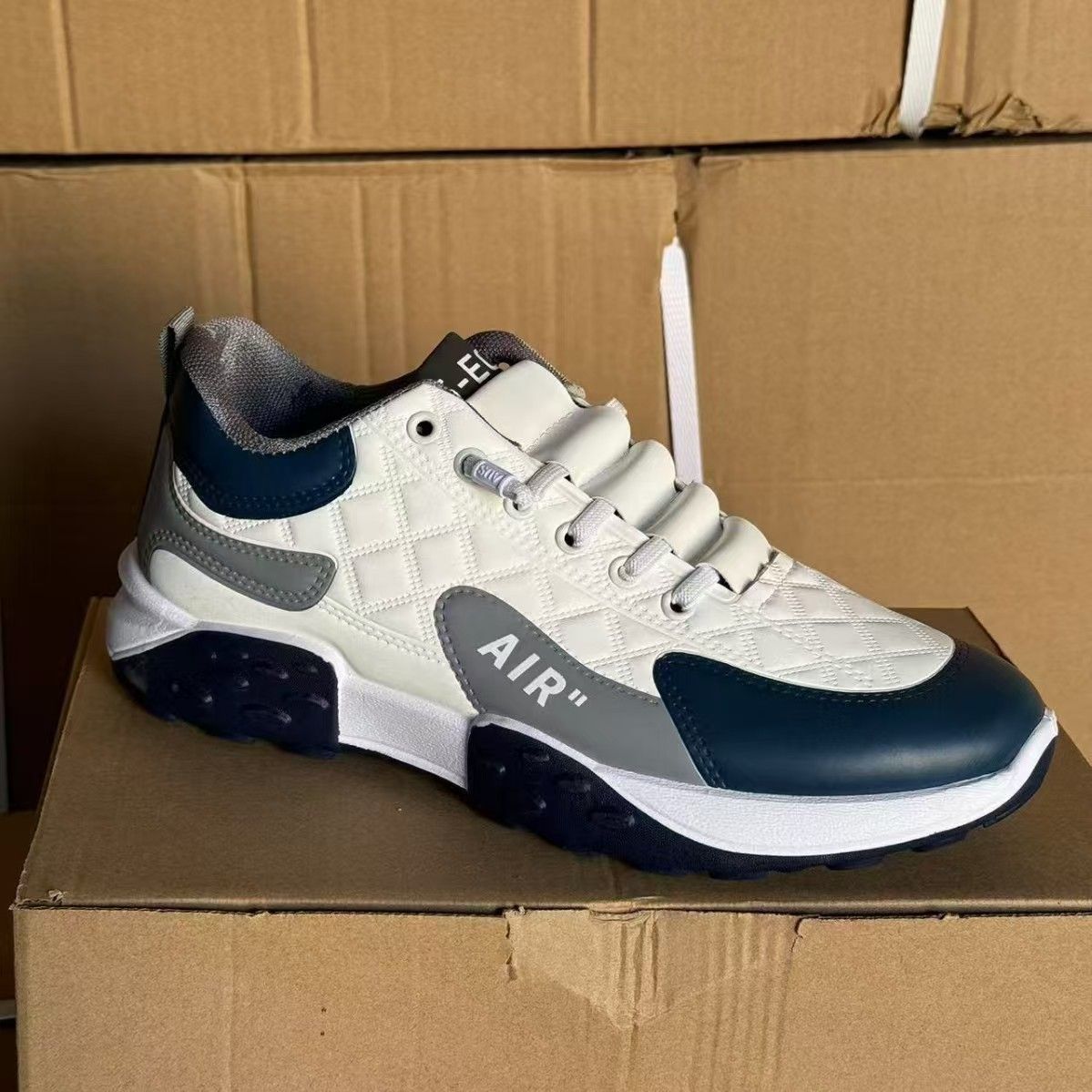 Men's Thick Soled Running Shoes Spring Autumn Style Fashionable Breathable Sports All Match Dad Sneakers_vogvips.com
