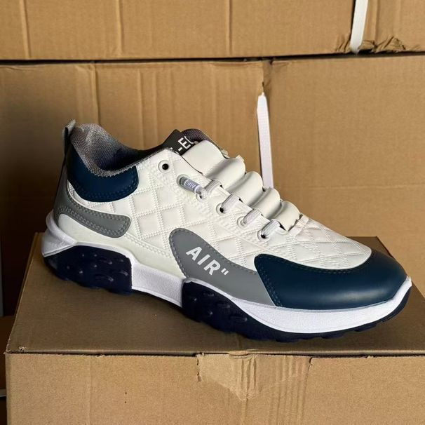 Men's Thick Soled Running Shoes Spring Autumn Style Fashionable Breathable Sports All Match Dad Sneakers_vogvips.com