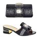 Floral design new diamond-encrusted mid-low heels with dinner bag Ladies banquet clutch dress_vogvips.com