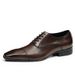 popular Japanese leather shoes men's three-joint business formal wear British pointed oxford shoes black commuter shoes_vogvips.com