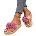 Slippers Flower Flip-flops Platform Slippers Casual Everything With Light Beach Slippers_vogvips.com