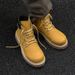 Martin Boots Thick-soled Heightening Tooling Retro Short Boots Outdoor Mountaineering Boots Wear-resistant Rhubarb Boots_vogvips.com