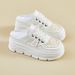 Little White Shoes Female Students Thick-soled Heightening Shoes Mesh Breathable Casual Street Shooting Shoes_vogvips.com
