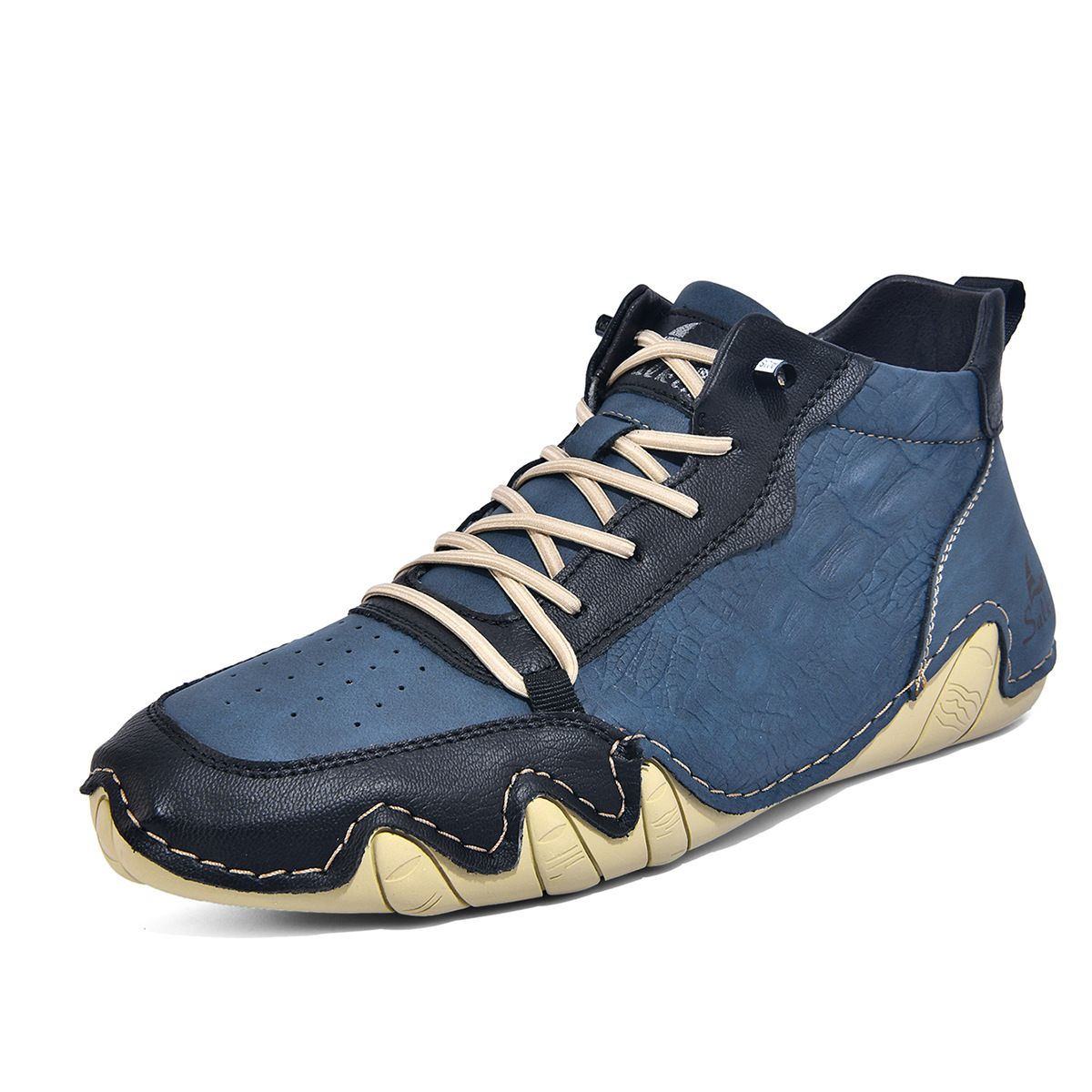 Mid-Top Octopus Martin Boots Spring And Autumn Men's Short Boots Outdoor Travel Handmade Casual Shoes 2608_vogvips.com