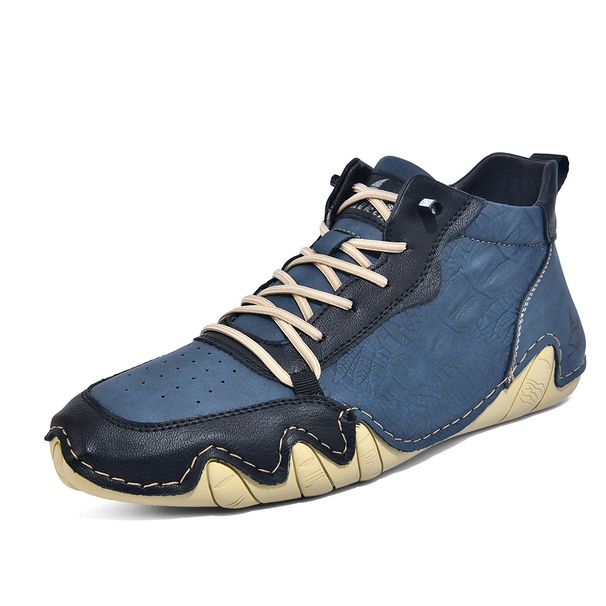 Mid-Top Octopus Martin Boots Spring And Autumn Men's Short Boots Outdoor Travel Handmade Casual Shoes 2608_vogvips.com