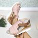 Women's Shoes Large Size Women's Sandals Summer New Flat Wedge Fish Mouth Casual Buckle Outer Wear Women's Sandals_vogvips.com