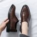 Suitable For All Seasons 2025 Spring And Autumn Lazy Slip-On For Men, Large Size Business Loafers, Casual Shoes, Men's Wedding Leather Shoes_vogvips.com