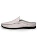 Italian Genuine Leather Slippers Luxury Loafers Moccasins Outdoor Non-slip Man Casual Summer Sandal Half Shoes For Men_vogvips.com