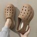 Men's Clogs Non-Slip Thick Sole Outdoor Water Shoes Bathroom Shower Couple Beach Sandals Women Summer_vogvips.com