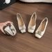 French Temperament Silver Flat-soled Single Shoes Women's One-pedal Light-mouth Soft-soled Ballet Shoes_vogvips.com
