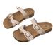 New Summer And Women's Shoes, Toe-Clamp Double Buckle Flat Ethnic Large Size Slippers For Women,_vogvips.com
