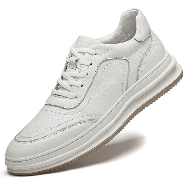 Men's Shoes Four Men's Casual Shoes Microfiber Leather Little White Shoes Men's Board Shoes Leather Shoes_vogvips.com