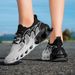 ELUVA Running Shoes For Men Lightweight Knitted Mesh Breathable Non Slip Flat Shoes Outdoor Basketball Tennis Walking Sneakers_vogvips.com