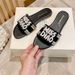 2025 New Embroidered Slippers For Women Outdoor Sheepskin Printed D Brand Beach Casual Trendy One-Word Graffiti_vogvips.com