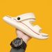 Men's One-sided Slippers, New EVA Men, Thick Soles For Home Use, And Cool Slippers With A Feeling Of Stepping On Feces._vogvips.com