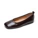 Retro Grandma Shoes Square Head Single Shoes Women's Flat Bottom One Pedal Soft Sole Shallow Mouth Commuting Women's Shoes_vogvips.com