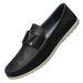 Men's Round Head Soft Leather Casual Beanie Shoes Men's Soft Soles, Leather Shoes_vogvips.com