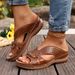 Floral Cutout Beach Sandals For Women Summer New Style European And American Plus Size Outdoor Sandals_vogvips.com