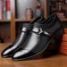 2025 New Spring Breathable Casual Single British Style Pointed Leather Business Formal Large Size Men's Shoes_vogvips.com