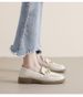 Platform Loafers Women's Round Head One Pedal Soft-soled Single Shoes British Style Small Leather Shoes_vogvips.com