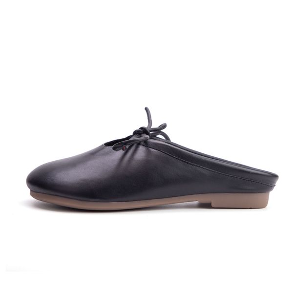 Women’s Shoes Sheepskin Closure Half Slippers For Women Spring Hit Dopamine Wear Soft Sole Soft Surface Outer Wear Genuine Leather Slippers_vogvips.com